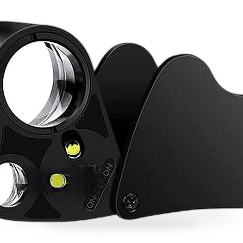 60x30mm Pocket Jeweller Eye Loupe Magnifier With LED Light Suitable for Jewelry