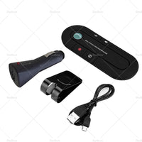 Bluetooth-compatible Handsfree Speaker MP3 Player Sun Visor Clip Car Charger
