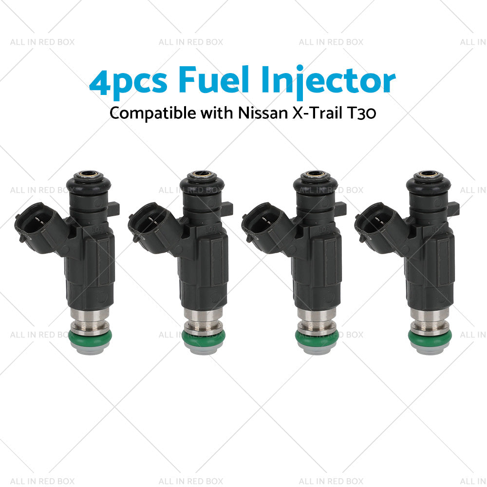 4PCS Fuel Injector Suitable for Nissan X-Trail T30 QR25 2. 5L 4 CYL 2001-2005