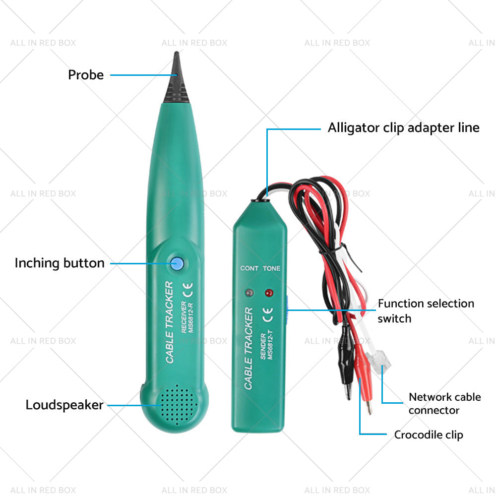 Cable Finder Tone Generator Probe Tracker Wire Network Telephone Tracer