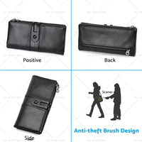 Women Ladies Leather Phone Wallet Clutch Purse Card Cash Coin Holder