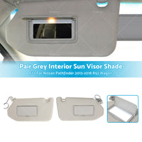 RH  LH Interior Sun Visor Shade Grey Fits For Nissan Pathfinder 13-18 R52 Wagon