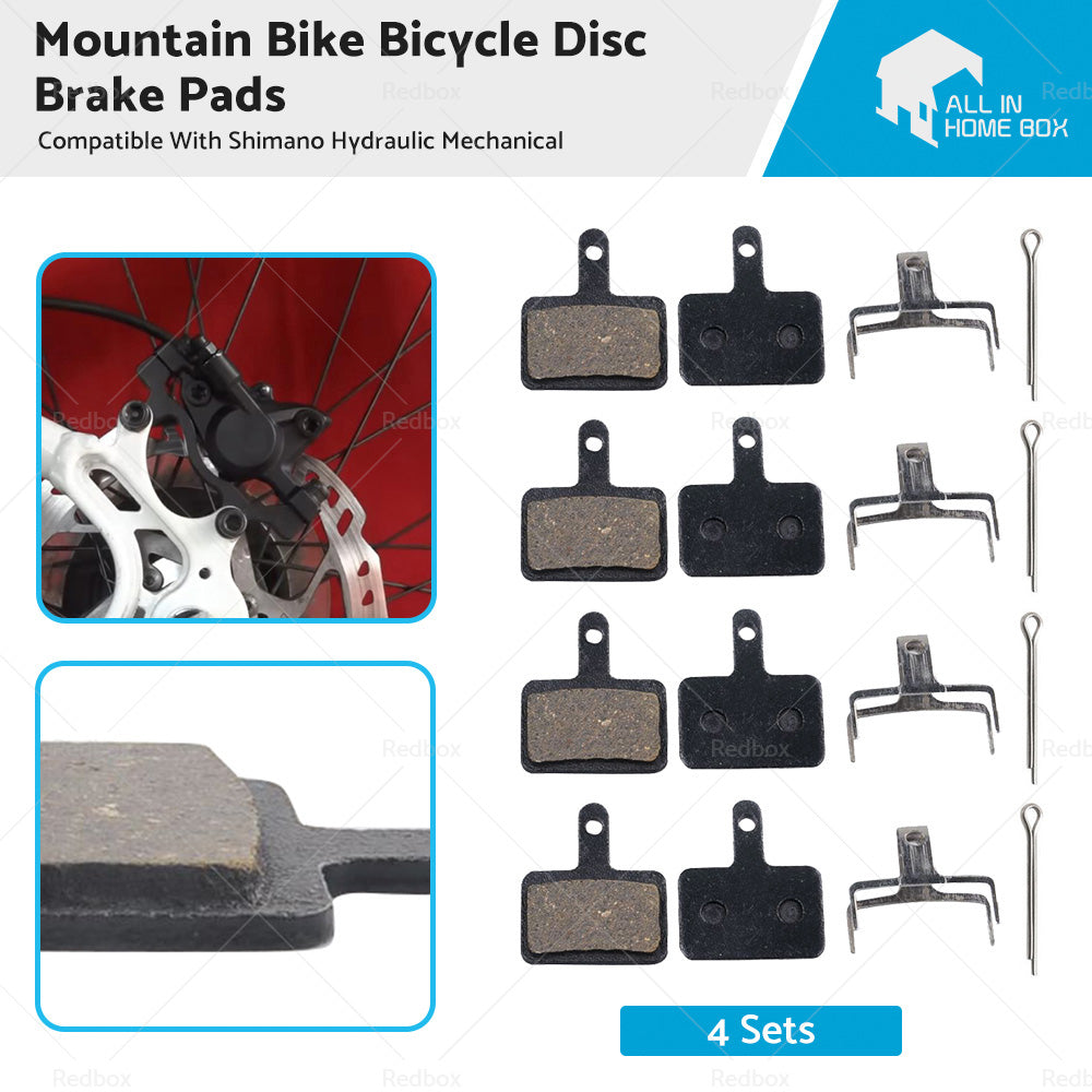 4-Pairs Mountain Bike Disc Brake Pads Suitable For Shimano Hydraulic Mechanical