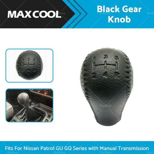 Leather Black Gear Knob Fit For Nissan Patrol GU GQ with Manual Transmission