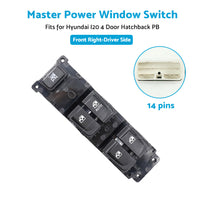 Master Power Window Control Switch 93570-1J602 For Hyundai I20 Hatchback 08-13