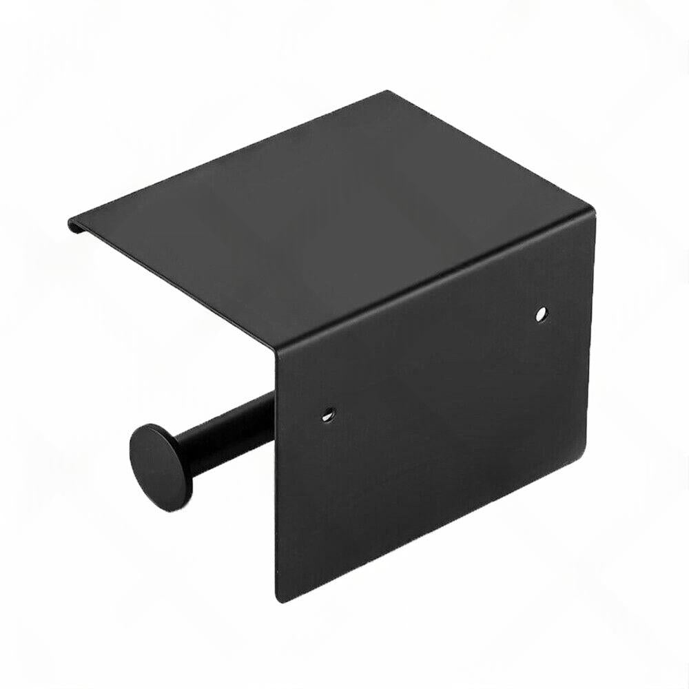 2x Stainless Steel Toilet Paper Roll Holder With Storage Hook & Phone Shelf for Bathroom