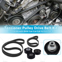 Suitable For BMW E46 E39 E38 X5 E53 Z3 E36 Belt Tensioner Pulley Drive Belt Kit