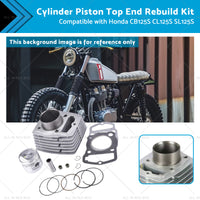 CL125S SL125S Cylinder Piston Top End Rebuild Kit Suitablefor Honda CB125S 71-85