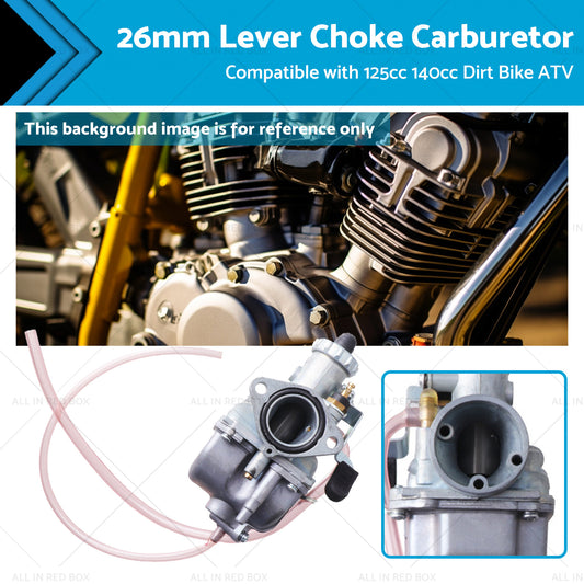 26mm Lever Choke Carburetor Carby Suitable for 125cc 140cc Dirt Bike ATV