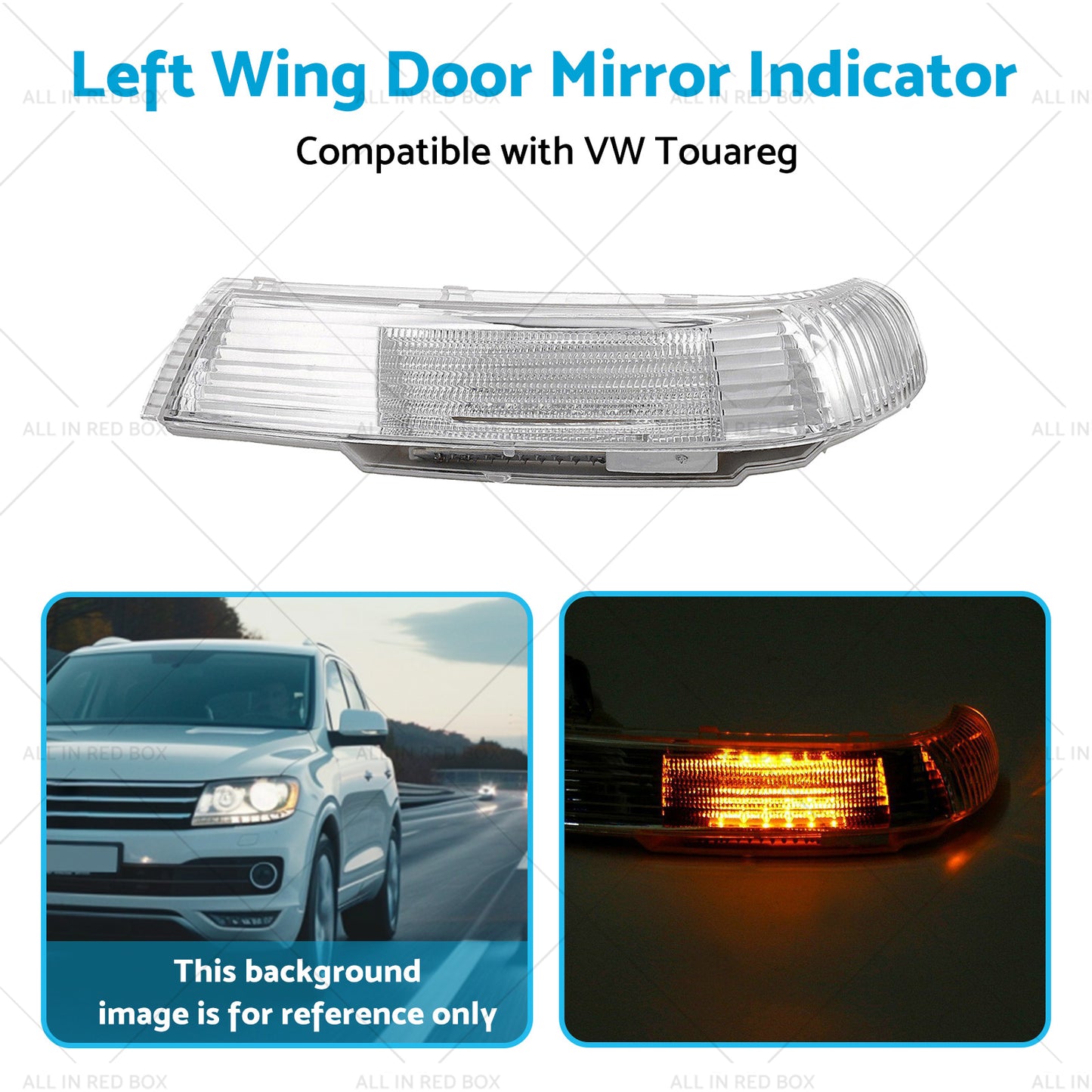 Front Left Wing Door Mirror Indicator Suitable for VW Touareg 7L 09 or 03-11 or 06