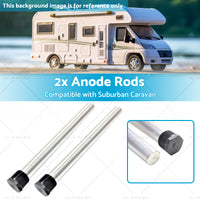 2x Anode Rods Suitable for Suburban Caravan Hot Water Service Anodes SW6PA 30cm