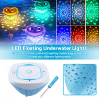 Floating Underwater Lights LED Disco Light Glow Show Swimming Pool Tub Spa Lamp