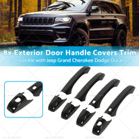 8pcs Exterior Door Handle Covers Trim Suitable for Jeep Grand Cherokee Chrysler