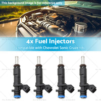 55570284 2173433 4x Fuel Injectors Suitable for Chevrolet Sonic Cruze 1. 8L 11-16