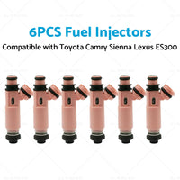 6x Fuel Injector 23250-20030 Suitable for Toyota Camry Sienna Solara Lexus ES300