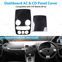 Carbon Style Center Dashboard AC  and  CD Panel Cover Suitable For VW Beetle 98-03