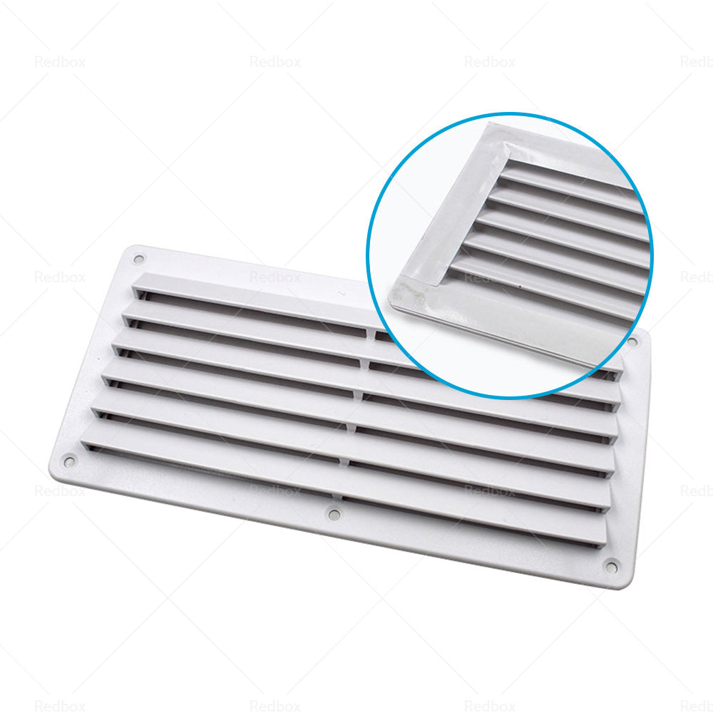 Rectangular Louvered Air Vent or Dent Vent For Caravan RV Boat Marine 260 x 125mm