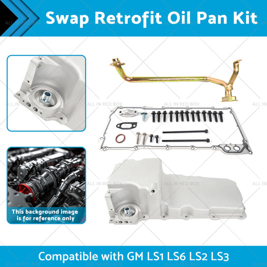 Swap Retrofit Oil Pan Kit Suitable for GM LS1 LS6 LS2 LS3 302-1 1955-1987