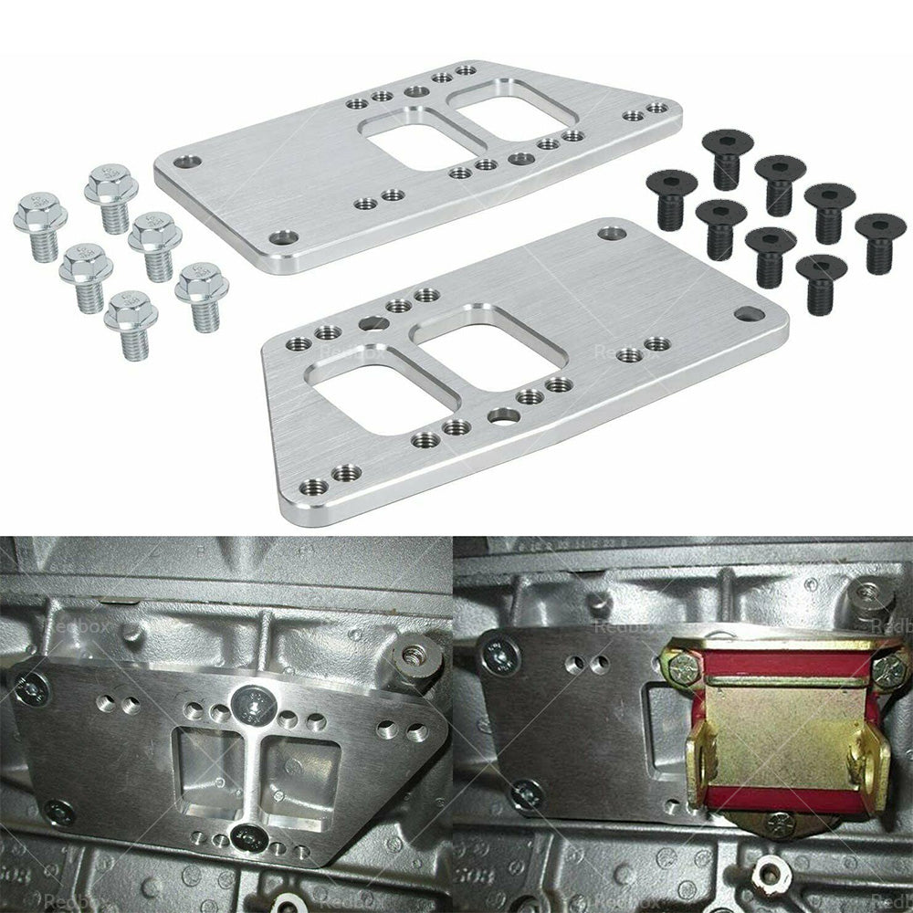 GM LS Engine Conversion Swap Bracket Motor Mount Adapter Plates for Chevy SBC