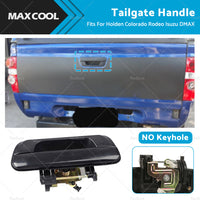 Black Tailgate Handle NO Keyhole for Holden Colorado RC Rodeo RA DMAX 2003-2012