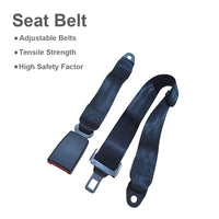 2 Set Car Truck 2 Point Retractable Adjustable Seat Lap Sash Belt Strap Seatbelt