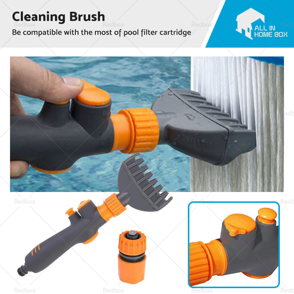 Cleaning Tool Water Wand Tub Spa Filter Swimming Pool Cartridge Cleaner Brush