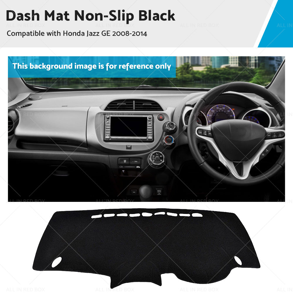 Non-Slip Dash Mat Suitable For Honda Jazz GE 8 2008-6 2014 Dashboard Cover