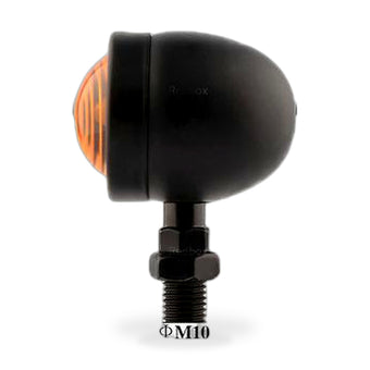 compare product 4x Black Motorcycle Amber Bullet Indicators Suitable for Universal Motorcycles
