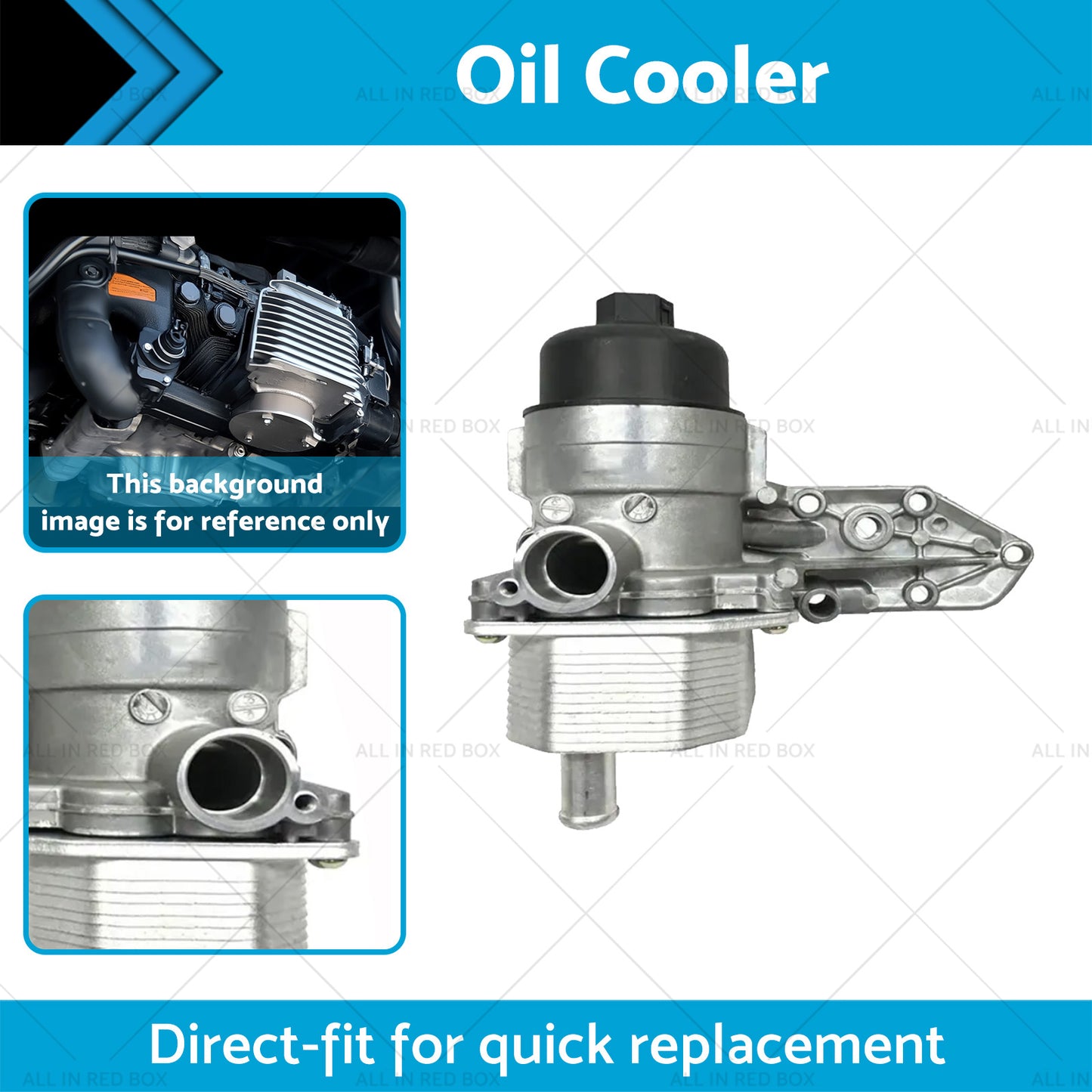 {{ Oil Cooler Suitable For Ford Transit VH VJ 2.4L Duratorq 2000-2006 YC1Q6B624AK }} - Buy Car Parts Online at {{ Kaka Auto Parts }}.