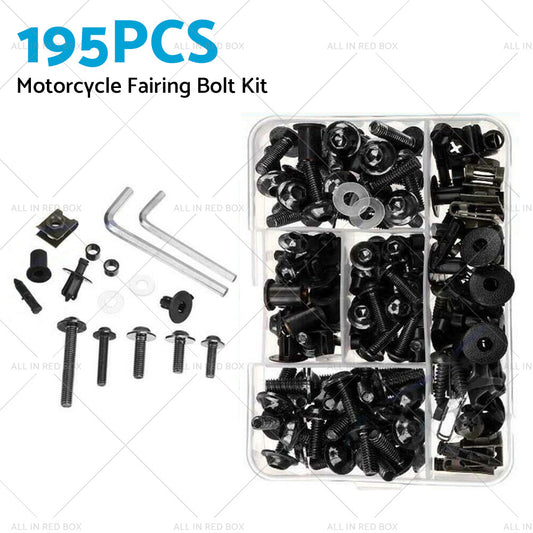 195PCS Motorcycle Fairing Bolt Body Screw Suitable For Kawasaki Ducati Honda