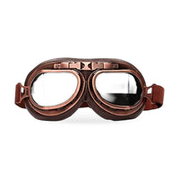 Vintage Pilot Motorcycle Racing Goggles Suitable for ATV UTV Dirt Bike