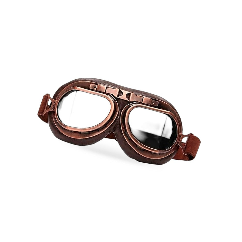 Vintage Pilot Motorcycle Racing Goggles Suitable for ATV UTV Dirt Bike