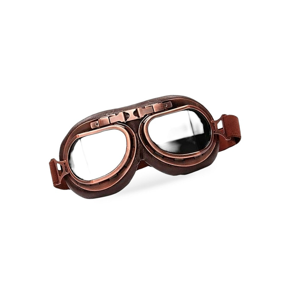 Vintage Pilot Motorcycle Racing Goggles Suitable for ATV UTV Dirt Bike