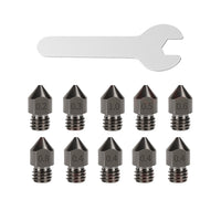 10Pcs Hardened Steel Nozzle Suitable for Creality CR-10 Ender 3 Pro 5 Series