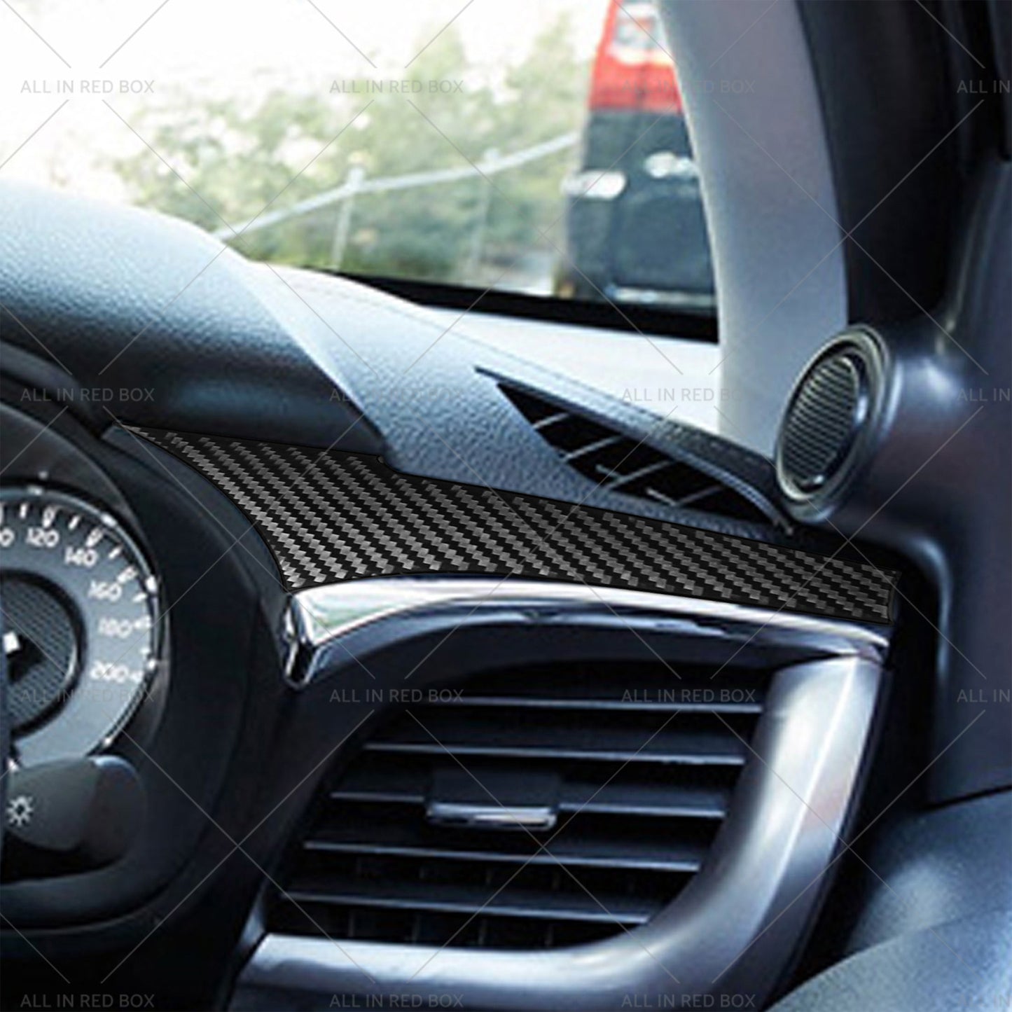 Carbon Fiber Dashboard Sticker Trim Suitable For Toyota Hilux Revo 2015-2023 RHD