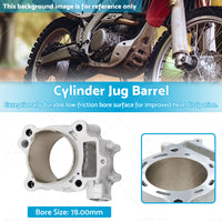 78mm Cylinder Jug Barrel Suitable For Honda 04-09 CRF 250 R 04-17 CRF 250 X