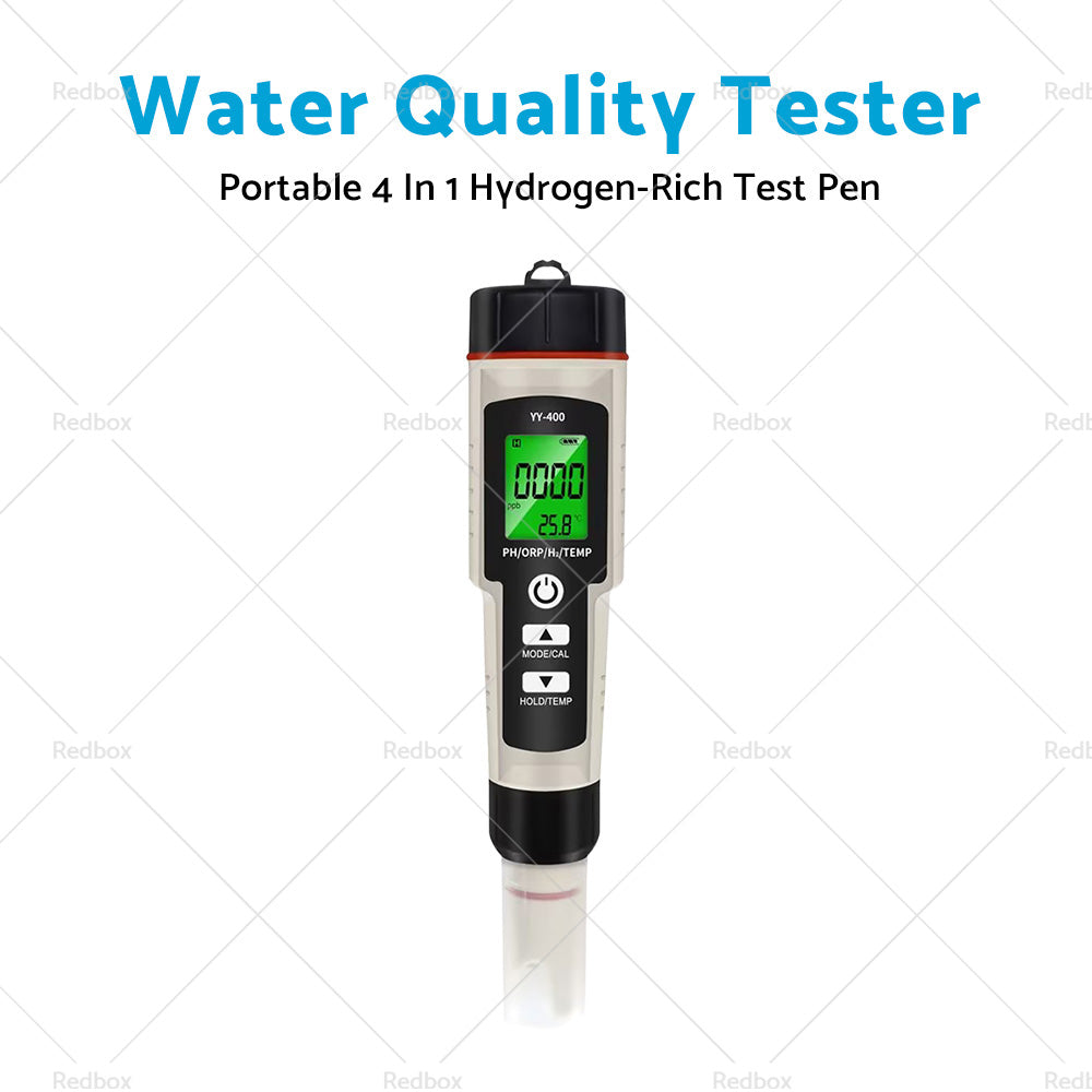 Portable 4 In 1 Hydrogen-Rich Test Pen PH ORP TEMP Water Quality Meter Tester