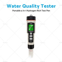 Portable 4 In 1 Hydrogen-Rich Test Pen PH ORP TEMP Water Quality Meter Tester