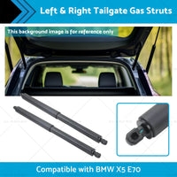 2x Left  and  Right Tailgate Gas Struts Spring Suitable for BMW E70 X5 SUV 2006-2013