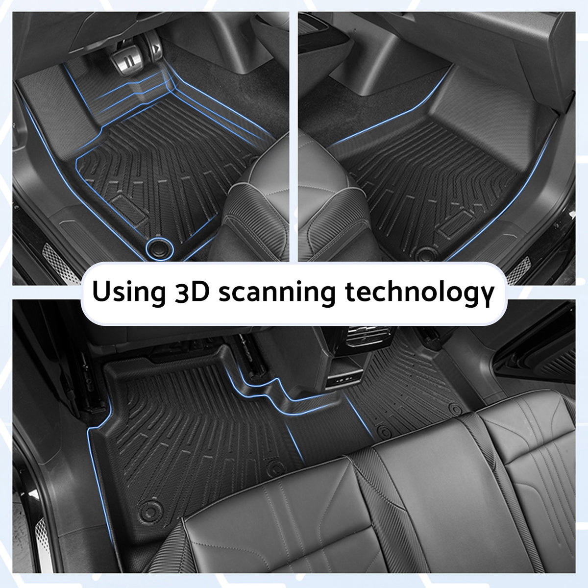 Floor Boot Frunk Mat Set 3D All-Weather Suitable For Model Y 2025-On Juniper RHD