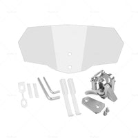 Motorcycle Windshield Extension Clip On Windscreen Screen Wind Deflector Spoiler