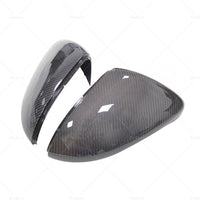 2x Carbon Fiber Mirror Caps Fits For Volkswagen VW Golf MK7 Mk7.5 TSI TDI GTI R