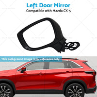 Left Door Mirror Suitable for Mazda CX-5 2017 Onward With BlindSpot Blinker Red