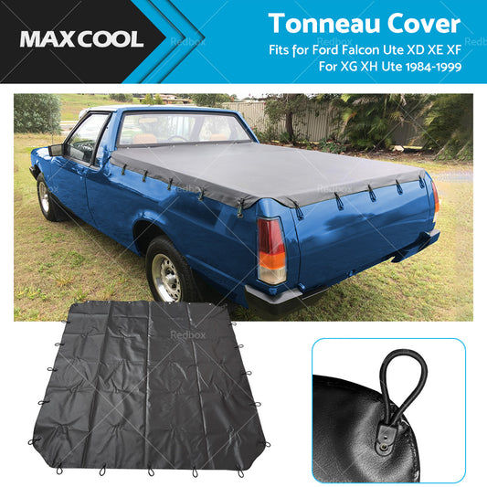 Waterproof Tonneau Cover for Ford Falcon Ute XD XE XF XG XH Ute 1984-1999 Black