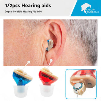 compare product Digital Invisible Hearing Aid MiNi CIC Small Sound Voice Amplifier Enhancer L R