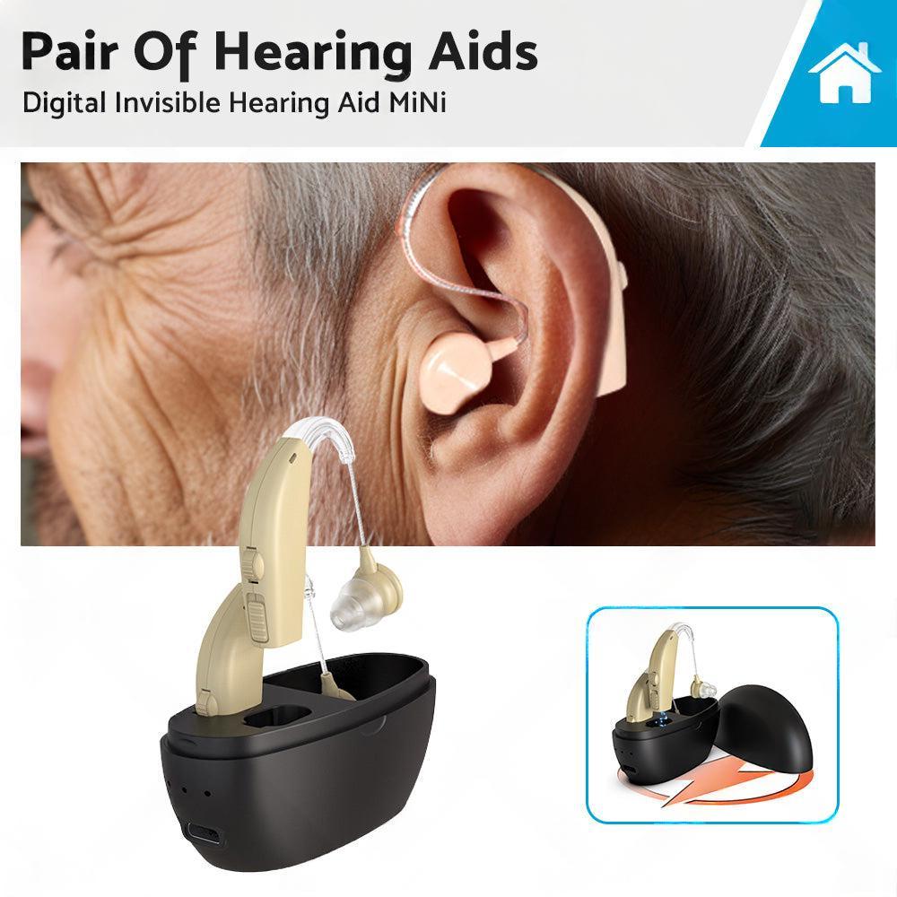 Rechargeable Digital Hearing Aid Severe Loss Ear Aid HIGH-POWER Sound Amplifier