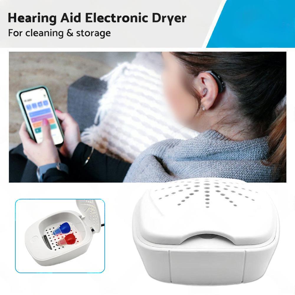 D-Dry+ Electronic Hearing Aid Dryer ¡§C For Cleaning, Drying & Storing Hearing Aids