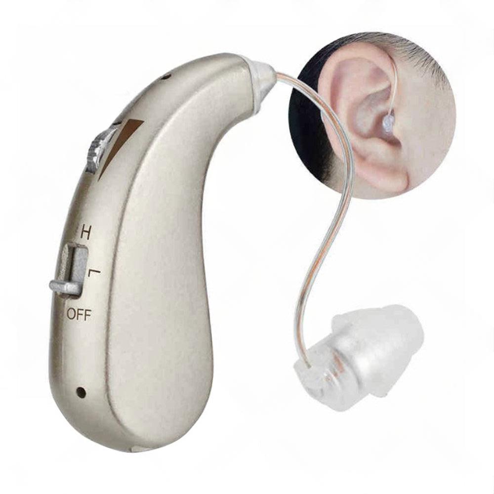 Rechargeable Digital Hearing Aid Severe Loss BTE Ear Aid HIGH-POWER Tool Kit