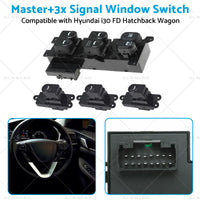 Master3x Signal Window Switch Suitable For Hyundai I30 FD Hatchback Wagon 07-12