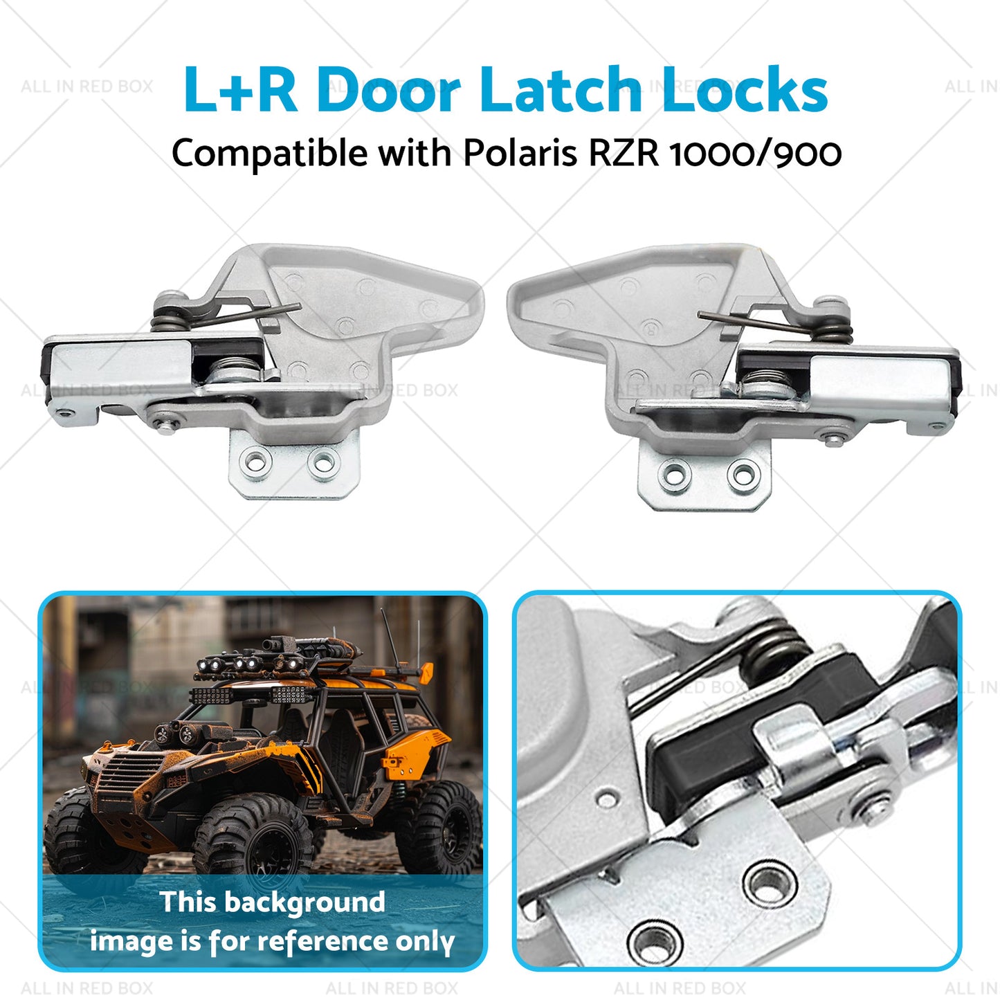 LR Door Latch Locks Suitablefor 16-21 Polaris RZR 1000 or 900 15-Up RZR Turbo or RS1